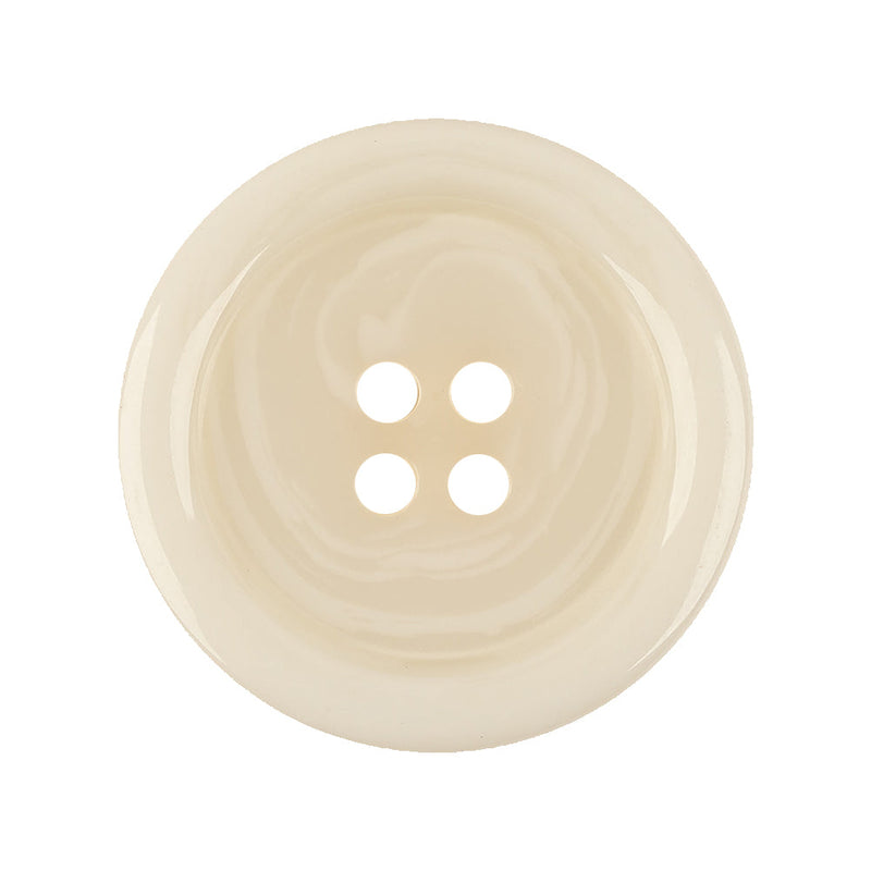 Italian Natural Swirls Tire Rimmed 4-Hole Plastic Button - 44L/28mm