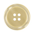 Melted Butter Shiny Tire Rimmed 4-Hole Plastic Button - 50L/32mm