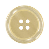 Melted Butter Shiny Tire Rimmed 4-Hole Plastic Button - 50L/32mm