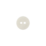 Italian Antique White Iridescent Radiating Rim 2-Hole Plastic Button - 18L/11.5mm