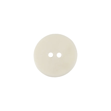 Italian Barely Yellow Iridescent Radiating Rim 2-Hole Plastic Button - 24L/15mm