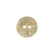 Translucent, White and Yellow Swirls 2-Hole Plastic Saucer Button - 24L/15mm