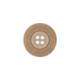 Ballet Slipper Shiny and Matte Narrow Rimmed 4-Hole Plastic Button - 28L/18mm