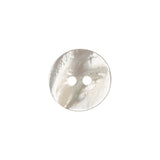 Eggshell Iridescent 2-Hole Plastic Dish Button - 24L/15mm
