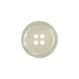 Shiny Bone White Shallow Plate 4-Hole Plastic Button - 32L/20mm