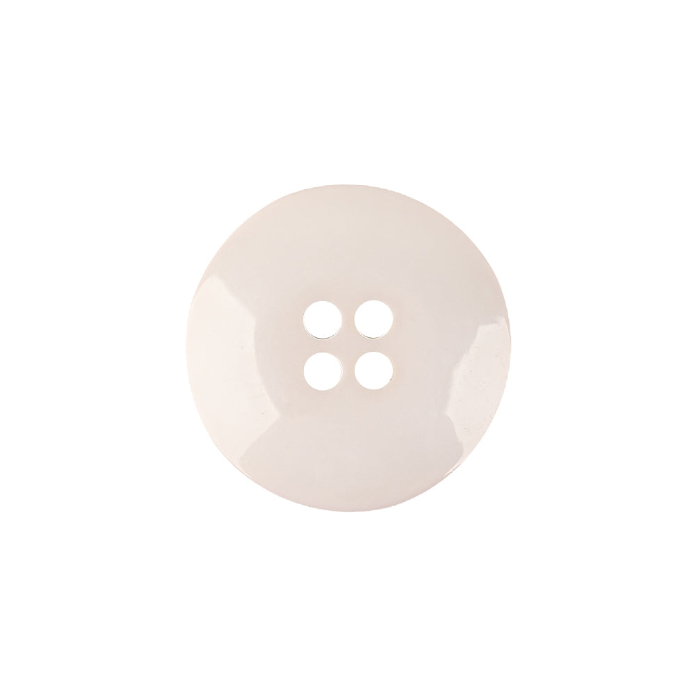 Italian Semi-Shiny Bone 4-Hole Plastic Button - 32L/20mm