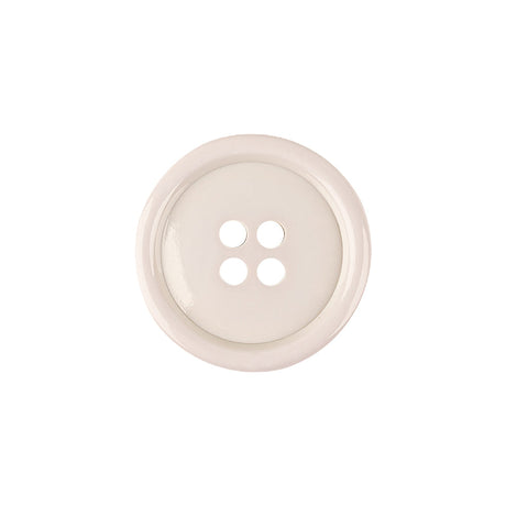 Italian Semi-Shiny Bone 4-Hole Plastic Button - 32L/20mm