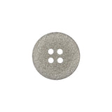 Italian Light Satin Gray Speckled Narrow Rim 4-Hole Button - 28L/18mm