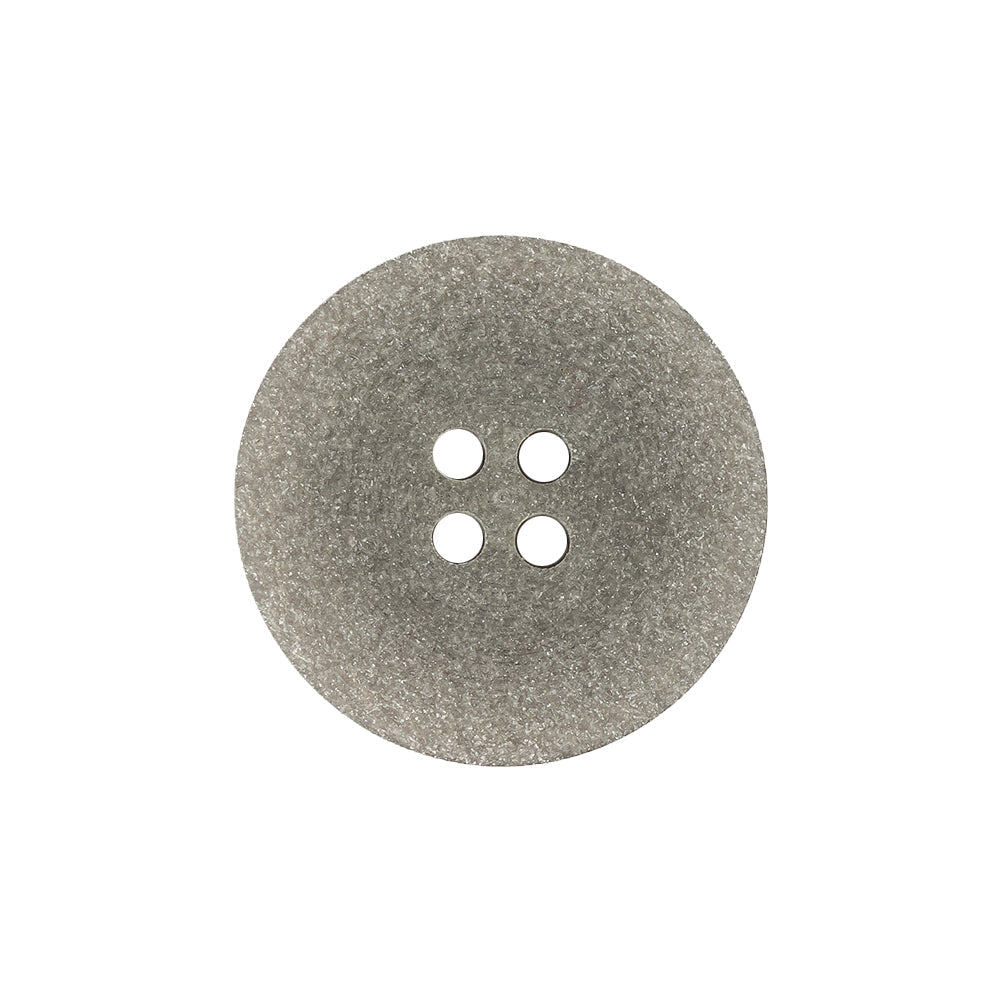 Italian Light Satin Gray Speckled Narrow Rim 4-Hole Button - 35L/22mm