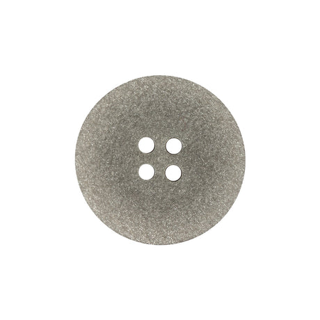 Italian Light Satin Gray Speckled Narrow Rim 4-Hole Button - 35L/22mm