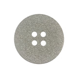 Italian Light Satin Gray Speckled Narrow Rim 4-Hole Button - 40L/25.5mm