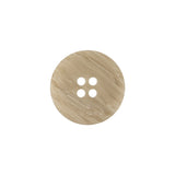 Pistachio Shell and Light Gray Striated Narrow Rim 4-Hole Button - 28L/18mm
