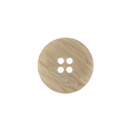 Pistachio Shell and Light Gray Striated Narrow Rim 4-Hole Button - 28L/18mm