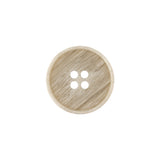 Pistachio Shell and Light Gray Striated Narrow Rim 4-Hole Button - 28L/18mm