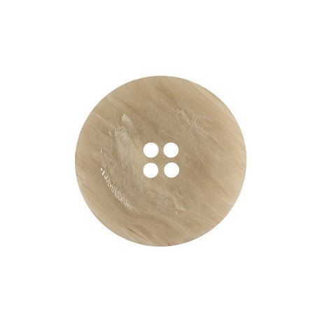 Pistachio Shell and Light Gray Striated Narrow Rim 4-Hole Button - 36L/23mm