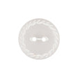 Translucent Frosted Glass-like Button with Star White Etched Rim - 36L/23mm