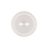 Translucent Frosted Glass-like Button with Star White Etched Rim - 36L/23mm