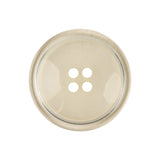 Italian Slightly Tinted Transparent 4-Hole Plastic Button - 40L/25.5mm