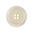 Italian Slightly Tinted Transparent 4-Hole Plastic Button - 40L/25.5mm