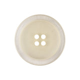 Italian Slightly Tinted Transparent 4-Hole Plastic Button - 40L/25.5mm