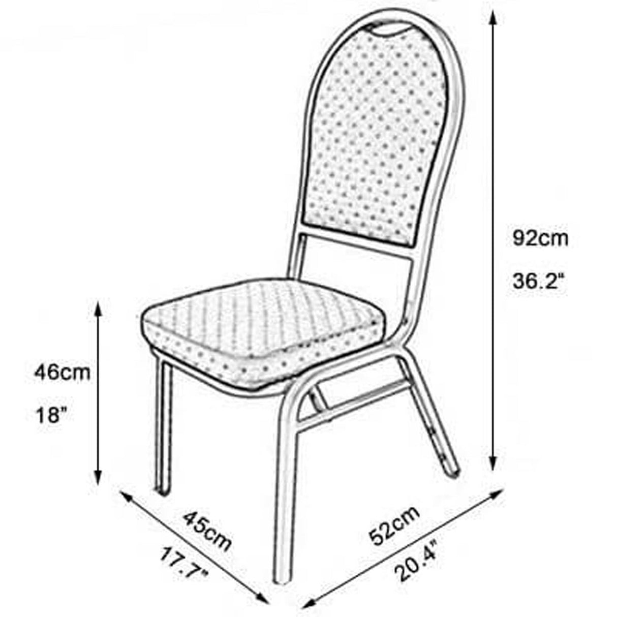 1 Piece White Polyester Banquet Chair Cover Durable Elegant Fit