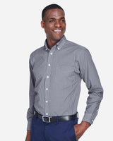 Devon & Jones® Mens Gingham Dress Shirt Cotton Polyester Classic Fit