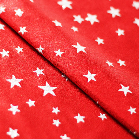 Matrix Stars And Stripes Nylon Spandex Fabric - Red Blue Silver Stars And Stripes Hologram, 58-60" Width (1 Yard)