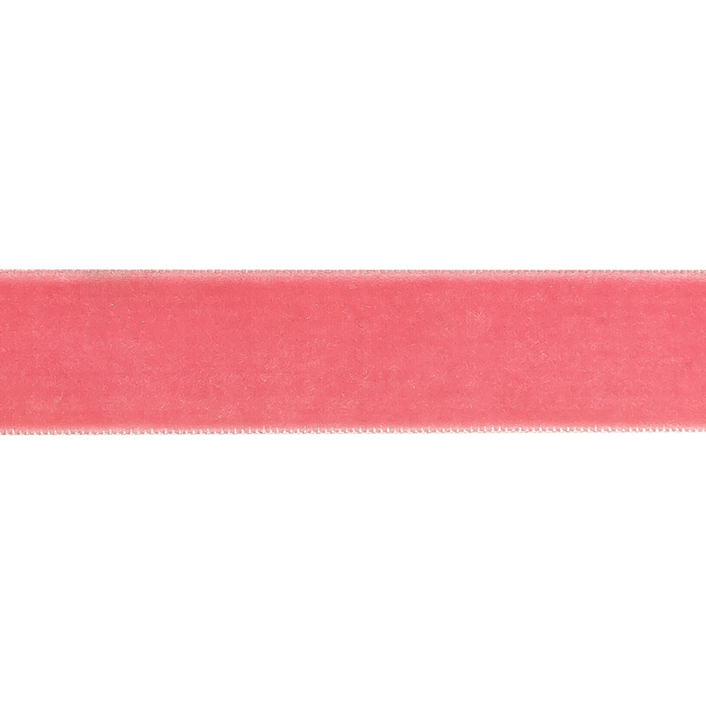 Pretty in Pink Single Face Velvet Ribbon - 0.75"