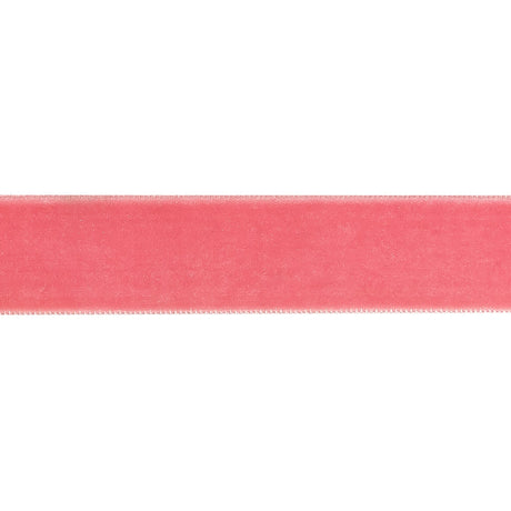 Pretty in Pink Single Face Velvet Ribbon - 0.75"