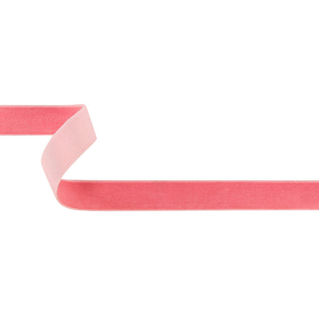 Pretty in Pink Single Face Velvet Ribbon - 0.75"