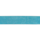 Sky Blue Single Face Velvet Ribbon - 0.75"