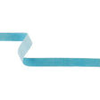 Sky Blue Single Face Velvet Ribbon - 0.75"