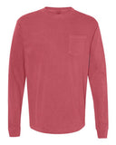 Comfort Colors Unisex Garment-Dyed Heavyweight Long Sleeve Pocket T-Shirt