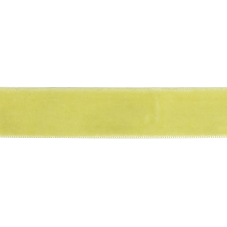 Pale Green Single Face Velvet Ribbon - 0.75"