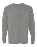 Comfort Colors Unisex Garment-Dyed Heavyweight Long Sleeve Pocket T-Shirt