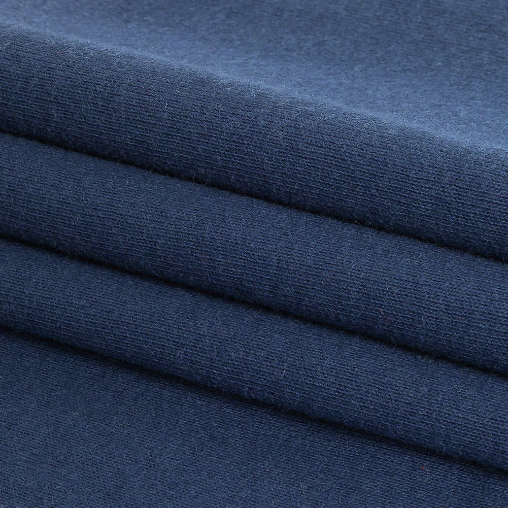 Cotton Tubular 1x1 Rib Knit - Sargasso Sea Blue