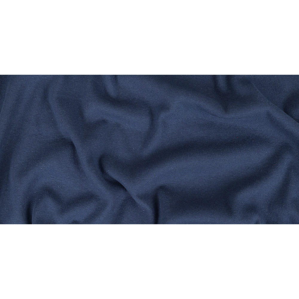 Cotton Tubular 1x1 Rib Knit - Sargasso Sea Blue