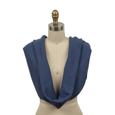 Cotton Tubular 1x1 Rib Knit - Sargasso Sea Blue