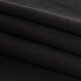 Cotton Tubular 1x1 Rib Knit - Black