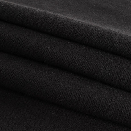 Cotton Tubular 1x1 Rib Knit - Black