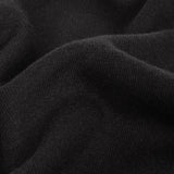 Cotton Tubular 1x1 Rib Knit - Black