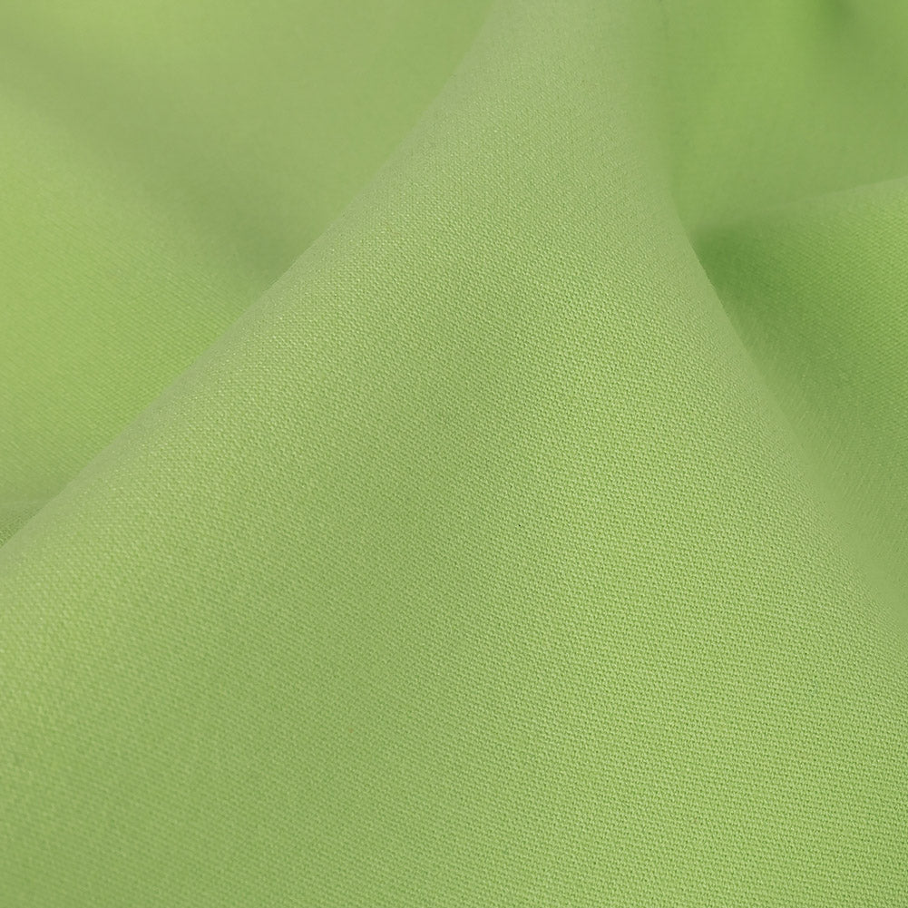 Apple Green Stretch Cotton Double Cloth