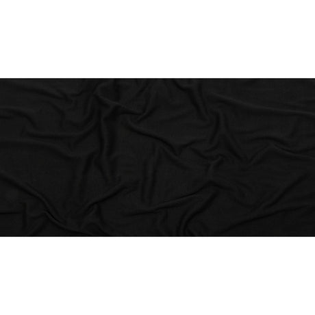 Faded Black Cotton Tubular 1x1 Rib Knit