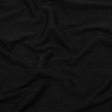 Faded Black Cotton Tubular 1x1 Rib Knit