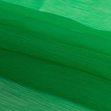 Oscar de la Renta Kelly Green Crinkled Silk Organza