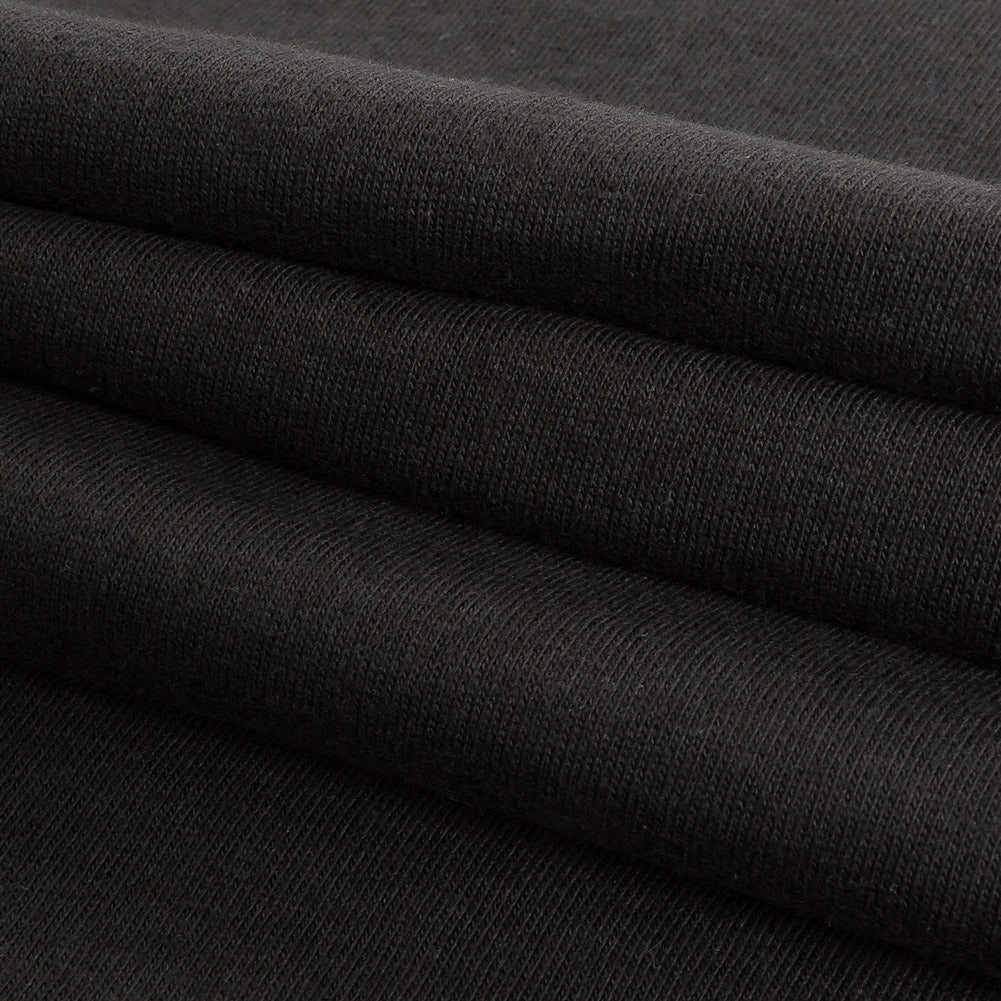 Black Tubular Cotton Jersey
