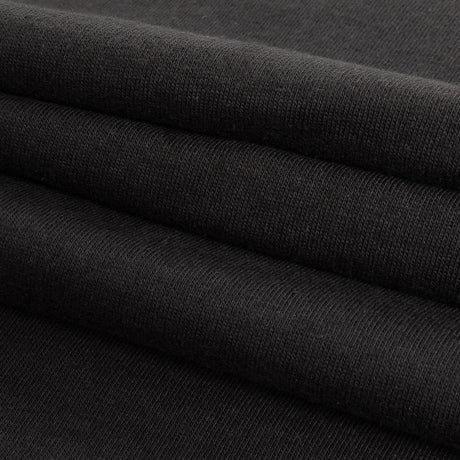 Black Tubular Cotton Jersey