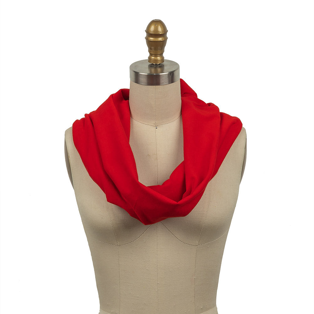 Tubular Cotton Jersey - True Red