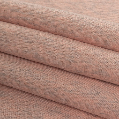 Heathered Rose Quartz and Gray Tubular Cotton Jersey