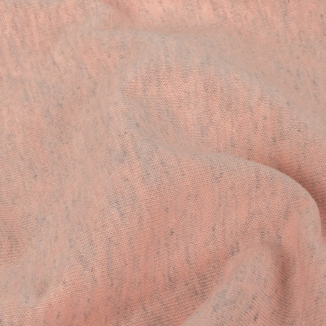 Heathered Rose Quartz and Gray Tubular Cotton Jersey